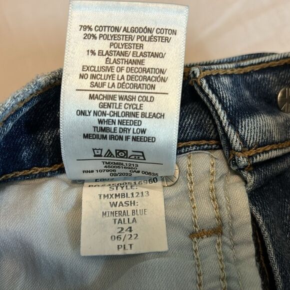 NEW HUDSON denim jeans 24 Holly high rise straight ankle - Picture 6 of 6